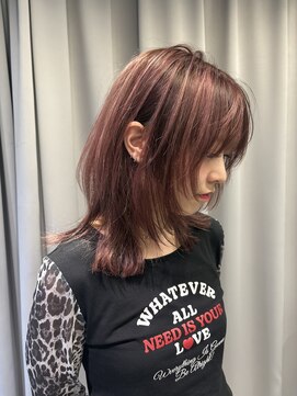 リラス 博多(rilas) デザインカラー/セクションカラー/ケアブリーチ/ウルフカット