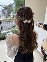 アブニールドール 大山台店&nbsp;結婚式ヘアセット☆ハーフアッブ