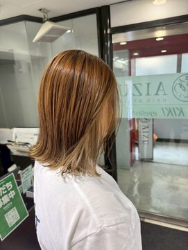 アイズ 本厚木(AIZU) ブリーチなし明るめカラー