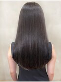 黒髪ロング/縮毛矯正/ストレートロング/髪質改善/韓国っぽロング