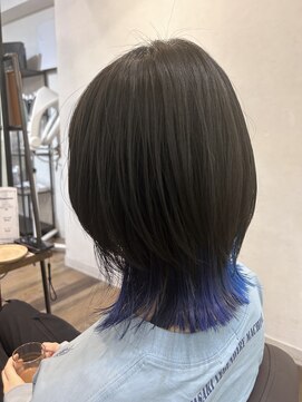 ル ジャルダン 戸塚店(le jardin) ウルフカット/インナーカラー/ブルーカラー/20代/30代