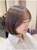 内巻きボブ　伸ばしかけボブ　京都美容室　進詩織
