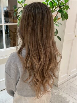 地毛ハイライト×グラデーションカラー