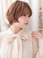 カバーヘア イヴ 戸頭店(COVER HAIR EVE)&nbsp;大人ガーリーオレンジゴールドプードルボブa戸頭20代30代40代