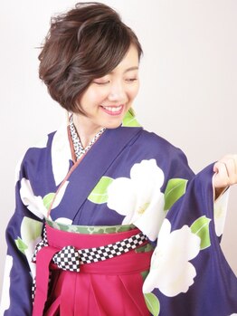 パズードコー(PSSD-CO.+5)の写真/着付けMENU多数有◎大切な日のお手伝いをさせていただきます!【卒業式★PLAN】ヘアセット＆袴着付け￥16500