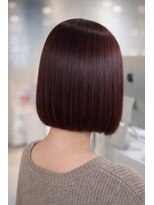 アコロン(acoron)&nbsp;艶髪ワンレンボブ/レッドピンク/簡単スタイリング