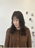 外国人風パーマ/ミディアムパーマ/レイヤー/ブラウンベージュ