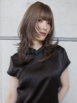 ニコフクオカヘアーメイク(NIKO Fukuoka Hair Make) [NIKO]グレージュ/ミルクティーベージュ/ハッシュカット