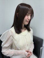 アゲハヘアー(ageha hair)&nbsp;韓国風透明感カラー×結んでも可愛い顔まわり