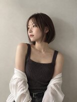 ワゴンバイアフロート(Wagon by afloat)&nbsp;池袋/小顔ボブ/顔まわりカット/暗髪透明感カラー/20代30代