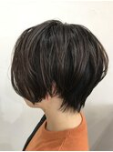 【ALIUS 池袋 小川真一】チョコレートブラウン前下がりショート