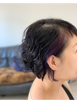 デイジー(Daisy) ショートパーマ×バイオレットインナー