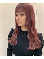 ジアン(GIEN) ダブルカラー ブリーチ ピンクパープル