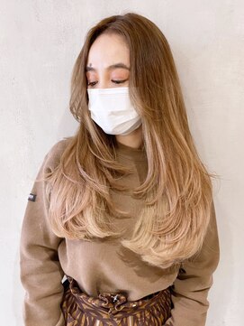 アイティーバイアルバム 八王子店(IT by ALBUM) レイヤーブロンドベージュ_ラベンダーカラー_ba325131