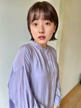 エデュコスゥリール(educo per sourile) 切りっぱなしボブ×シースルーバンク【自由が丘】