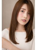 艶カラーエアストレート小顔レイヤーロングY川口10代20代30代