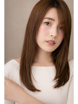 カバーヘア ブリス 川口(COVER HAIR bliss) 艶カラーエアストレート小顔レイヤーロングY川口10代20代30代