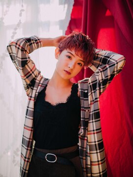 美容室クローバー 新小岩店(clover) REDカラー×ショート【新小岩】