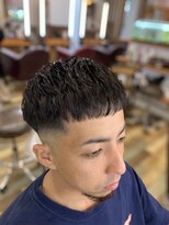 アフロディアンブランシュ(AphrodiaN branche)&nbsp;20代30代40代　似合わせカット　フェード×濡れパン風パーマ