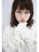 20代30代40代50代ひし形デジタルパーマエアリーミディ黒髪