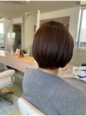 春らしいスッキリショートボブ