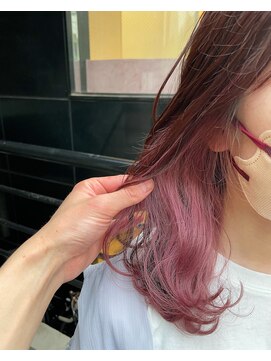 アクト 原宿(ACT) ピンク＆クリアピンク　インナーカラー