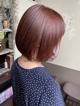 明るい白髪染め ピンクベージュ L ヘアーメイク アチャ Hair Make Accha のヘアカタログ ホットペッパービューティー
