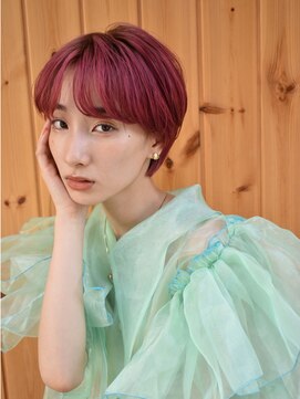 ブゾン(buZon) 【buZonブゾン】ビビットピンクマッシュショート