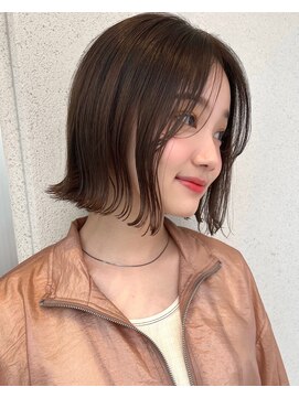 ミンクス 青山店(MINX) 前下がりボブ×シースルーバング