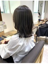 ルディー バイ ヘアーポケット(rudii by HAIR POCKET) ロブレイヤー×アッシュベージュ