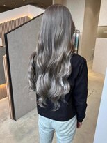 アースコアフュールボーテ 川越店(EARTH coiffure beaute)&nbsp;ホワイトグレージュダブルカラーケアブリーチエクステ