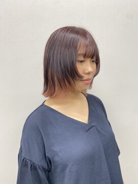 コード 四条河原町駅店(CHORD) インナーカラー　髪質改善　ピンク系カラー/京都三条河原町