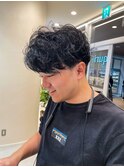 【自由が丘】メンズ刈り上げマッシュ×パーマ
