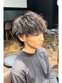 【SKILL】ツーブロック刈り上げショートメンズパーマハイライト