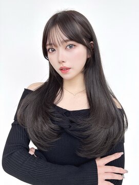 アフロートリノ(AFLOAT Leino) 大人可愛い韓国レイヤー ハイレイヤー顔まわり前髪カット#