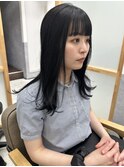 暗髪　ダークグレー
