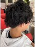 パーマ+カット+電子トリートメント￥9700