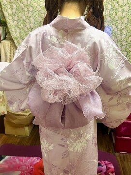 ヘアセットアップス(UP's) 『浴衣着付け＋ヘアセット』帯アレンジ♪可愛い上品アレンジ♪