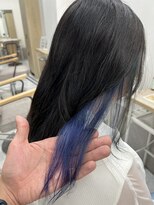 ミエルヘアーエスト 新宿店(mielhair est)&nbsp;インナーカラー/ネイビーブルー【新宿】