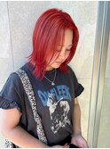 ビビッドレッドカラー×ミディアム