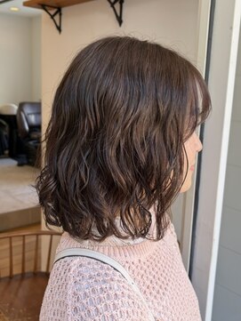 ガーランド (Garland) 似合わせボブパーマ 暗髪カラー 透明感カラー　ニュアンスパーマ