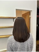 髪質改善ストレート、セミロング、韓国レイヤー
