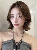 サイン 表参道(SIGN)&nbsp;韓国ヘアグレージュカラーブリーチ無し髪質改善イヤリングカラー