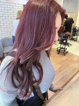 アース 三軒茶屋店(HAIR&MAKE EARTH) 顔まわりで差がつくレッドヘア【三軒茶屋】