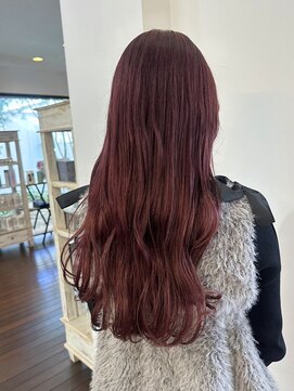 オブジェ ナチュレ(OBJE’T nature) ブリーチなしダブルカラー/ブラウンレッド/ロングレイヤー