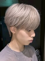 サンクマーケット 渋谷(cinq MARKET) 渋谷メンズカラーミルクティーベージュブラウンブリーチカラー◆