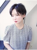 大人ハンサムショートヘアパーマショート