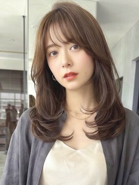 ケーツー エソラ池袋店(K-two) セミロングヘア*レイヤーカット*前髪カット*顔周り*髪質改善