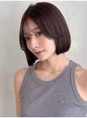 韓国ボブ/大人ボブ/レイヤーボブ/切りっぱなしボブ/くびれボブ