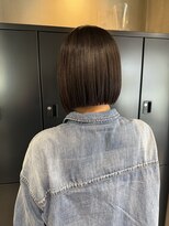 ラトリエ(L'Atelier)&nbsp;切りっぱなしボブ/黒髪ボブ/前髪なし/髪質改善酸性ストレート